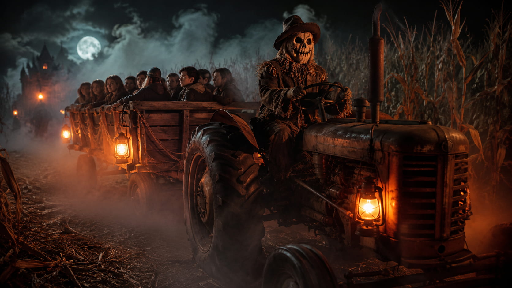 Haunted Hayride at Newberry Cornfield Maze