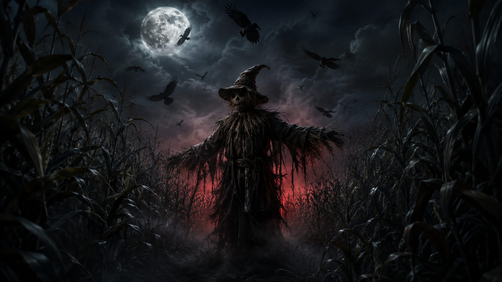 Scarecrow in the Newberry Cornfield Maze